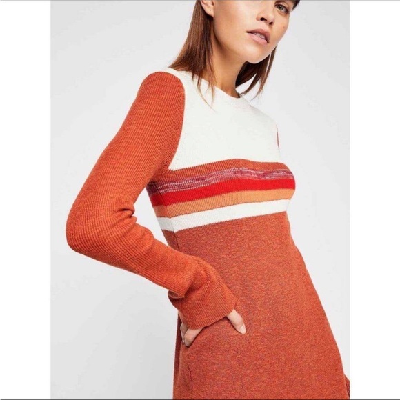 Free People Color-block Sweater Dress - Picture 2 of 6